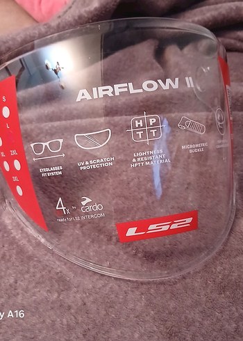 ls2 airflow 2 şeffaf cam