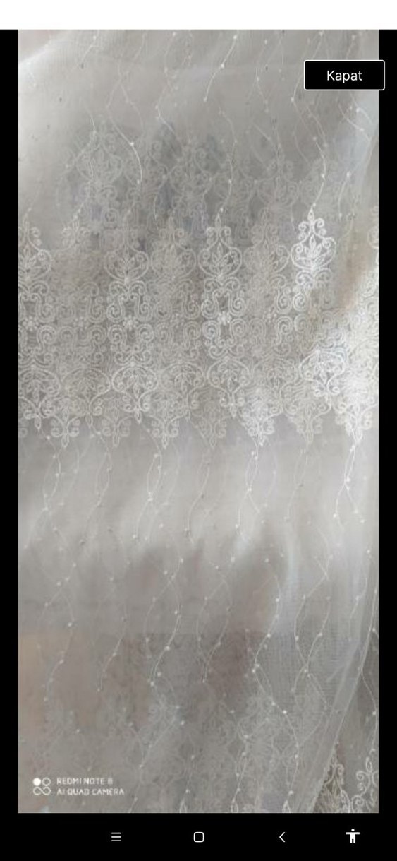 brilllant İşlemeliTül Perde 260 boy 
en3.20 dikilmedi - Görsel 3