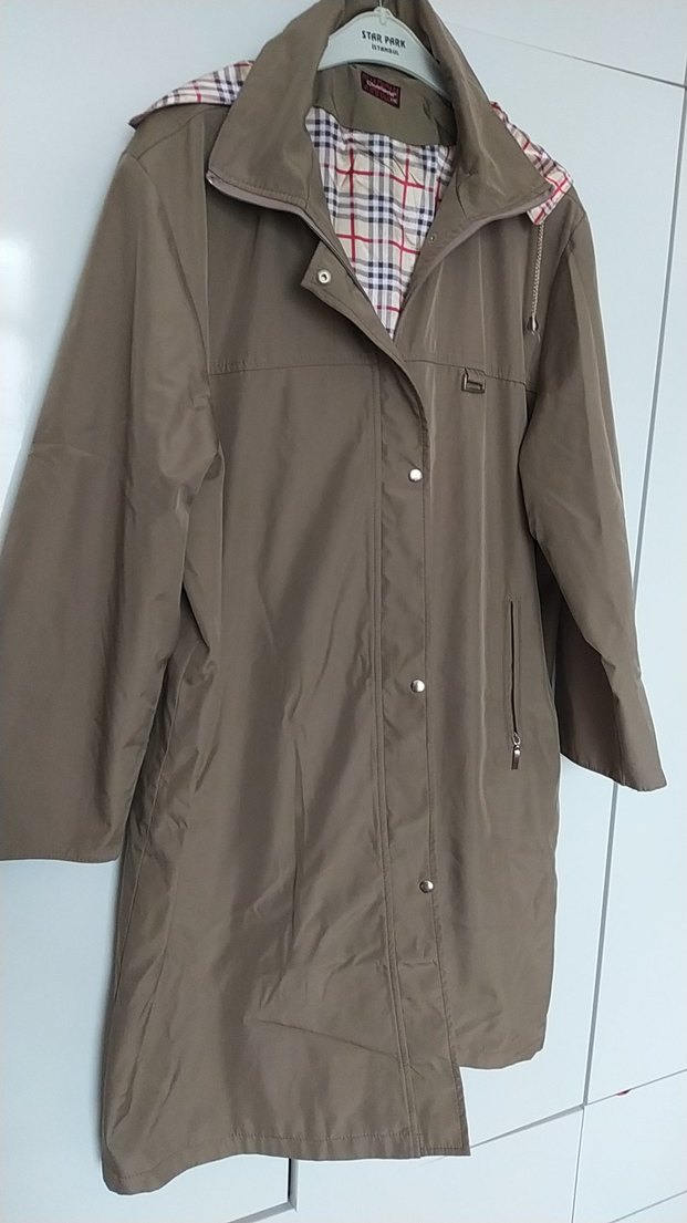 Düğmeli Bej Midi trenc kot - Görsel 4