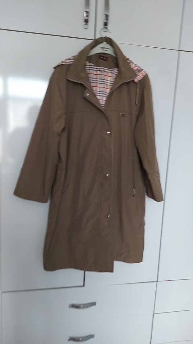 Düğmeli Bej Midi trenc kot - Görsel 2