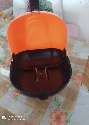 Parlak Turuncu Baskılı Motosiklet kutusu - Görsel 2