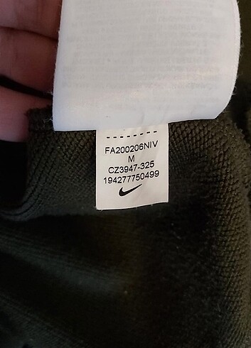 9 Yaş Beden haki Renk Nike Hirka