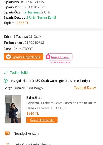 Bağlamalı lacivert ceket pantolon denim takım - Görsel 6