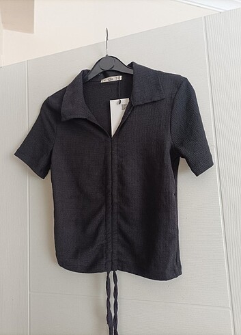 s Beden İpli Crop-Bluz