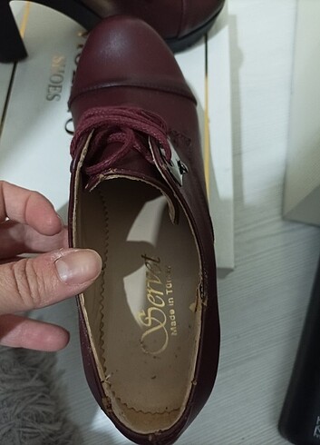 36 Beden bordo Renk Topuklu Ayakkabı 