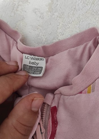 Kapüşonlu Renkli Bebek Kız Tulumu - Görsel 6