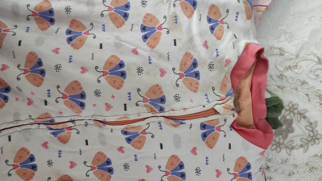 Kapüşonlu Renkli Bebek Kız Tulumu - Görsel 4