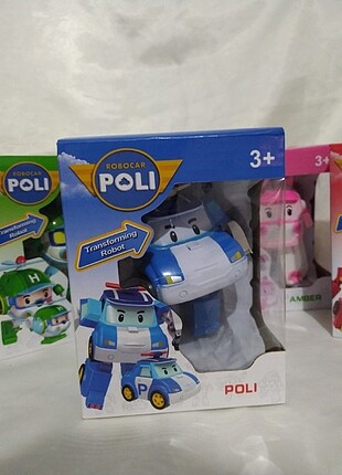 Poli ve Roy Robocar helikopter