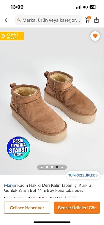 Ugg bot kısa