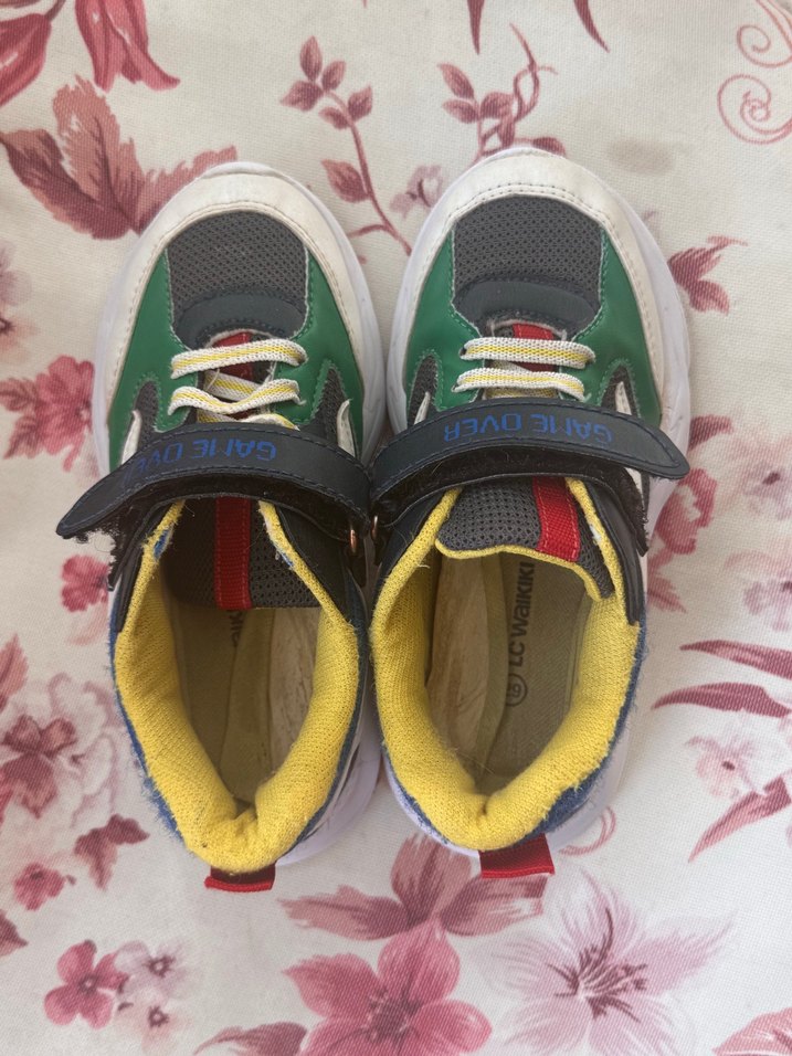 Çocuk Çok Renkli Velcro Bağcıklı Spor Ayakkabı - Görsel 3