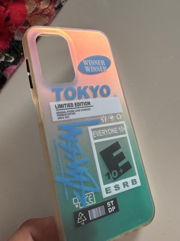 Şeffaf Pastel Renkli Tokyo Temalı Telefon Kılıfı - Görsel 2