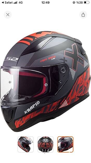LS2 vizörlü intercom uyumlu kask