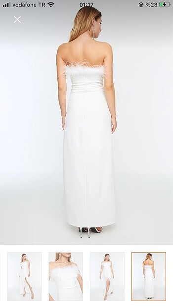 Trendyol & Milla Beyaz elbise (nikah)