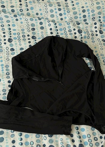 Fermuarlı Siyah Uzun Kollu Kadın body - Görsel 2