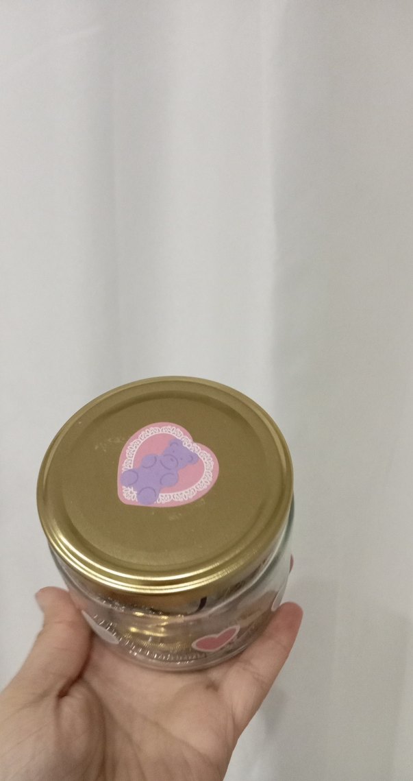 Altın Renkli Tırnak Süslemeleri Kavanozu - Görsel 2