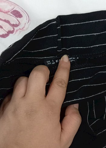 xl Beden siyah Renk Çizgili Siyah Pilili Mini Etek