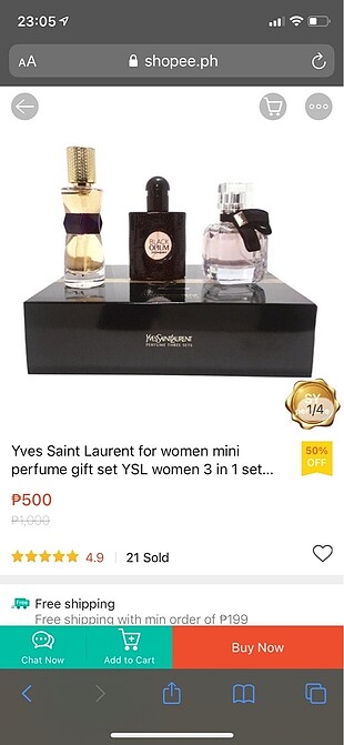 Yves Saint Laurent YSL Parfüm Seti