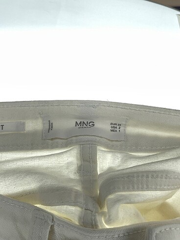 34 Beden beyaz Renk Mango Skinny %70 İndirimli.