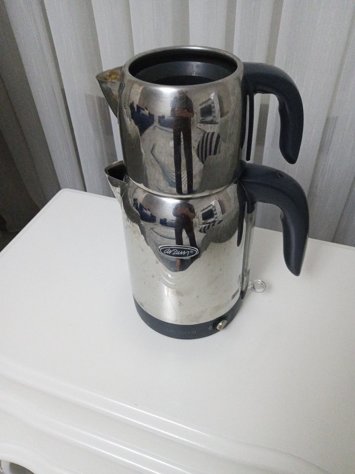 Gri Çelik Çay Makinesi - Görsel 2