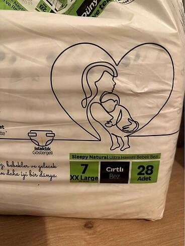 Sleepy Sleepy 7 beden XX Large 28adet cırtlı bez