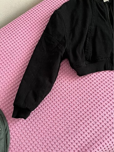 l Beden siyah Renk Bomber ceket Zara