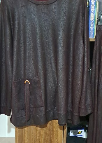 Kahverengi Midi ikili takım Etek 96 -Gögüs 71 - Görsel 3