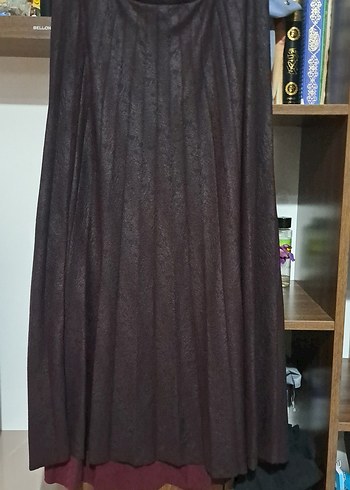 Kahverengi Midi ikili takım Etek 96 -Gögüs 71 - Görsel 4