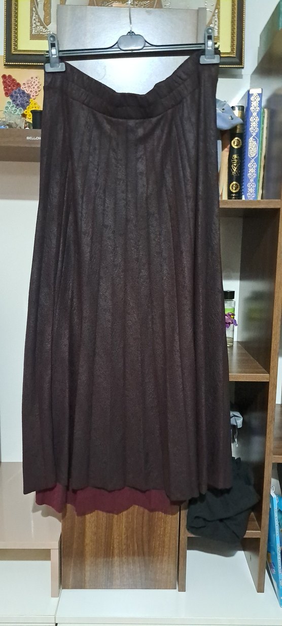 Kahverengi Midi ikili takım Etek 96 -Gögüs 71 - Görsel 4