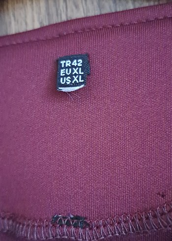 Bordo Uzun Düğmeli Kadın ikili takım - Görsel 3