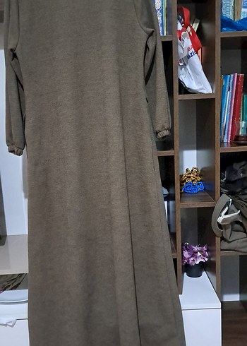 Kahve Uzun Kadın FERACE Fermuarlı Rahat Kesim - Görsel 3