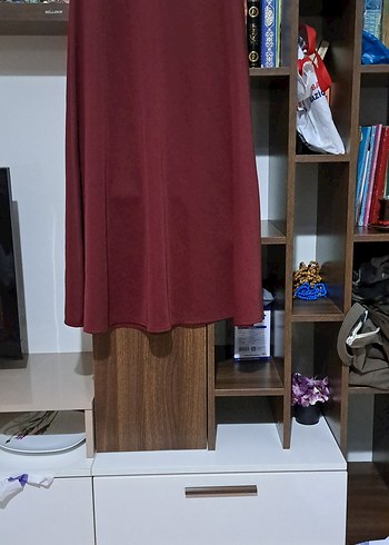 Bordo Uzun Kollu Düğmeli Kadın ikili takım - Görsel 6