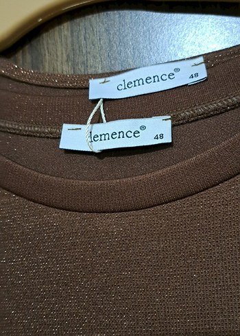 Uzun Kollu Kahverengi Salaş Kadın Elbise - Görsel 6