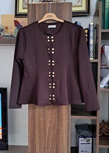 Bordo Uzun Kollu Düğmeli Kadın ikili Takım - Görsel 4