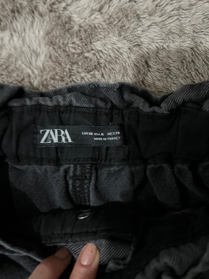 Zara mom jean büzgü detaylı - Görsel 3