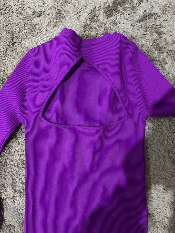 Zara sırt dekolteli elbise - Görsel 3