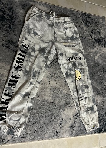 Gri Batik Desenli Kadın Eşofman - Görsel 2