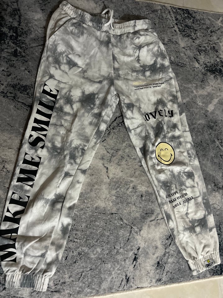 Gri Batik Desenli Kadın Eşofman - Görsel 3