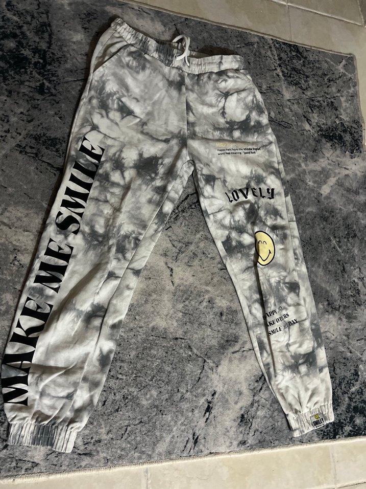 Gri Batik Desenli Kadın Eşofman - Görsel 2