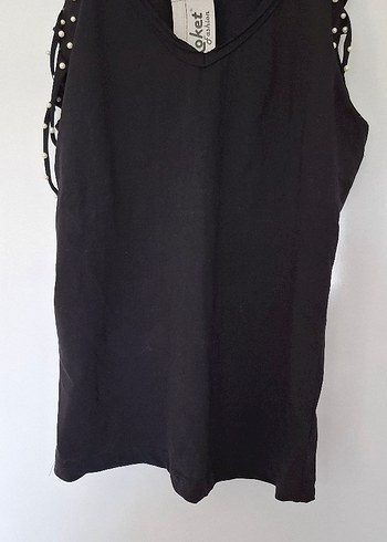 Siyah Gotik bluz - Görsel 5