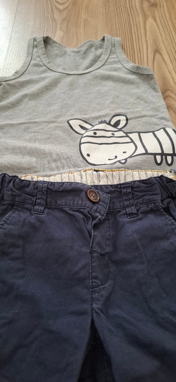 Lacivert Erkek Çocuk  Şort ve  atlet - Görsel 2