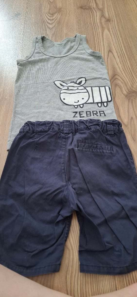 Lacivert Erkek Çocuk  Şort ve  atlet - Görsel 3