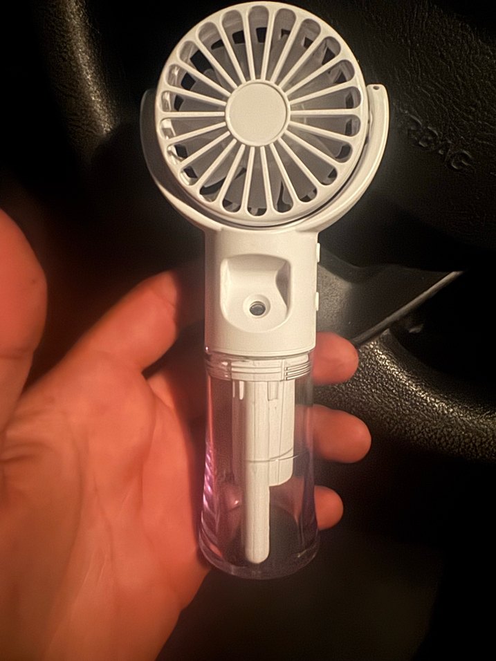 USB Şarjlı Boyun Askılı Mor Mini Vantilatör - Görsel 3