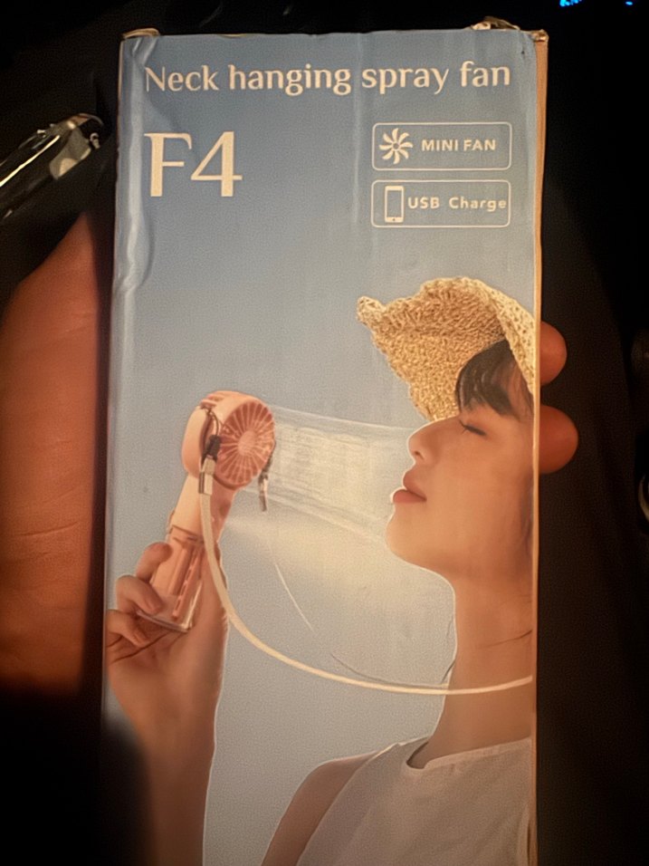 USB Şarjlı Boyun Askılı Mor Mini Vantilatör - Görsel 2