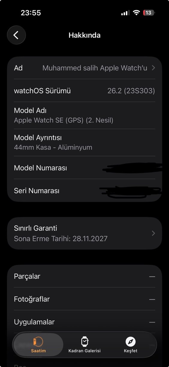 Apple Watch Series SE 44 mm Gece Yarısı - Görsel 5