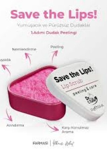 Farmasi Save the Lips Dudak Peeling