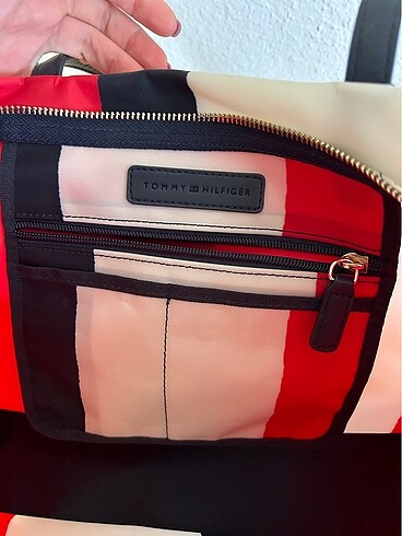 Beden kırmızı Renk Tommy tote çanta