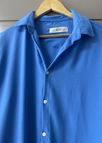 Mavi erkek Gömlek - Görsel 2