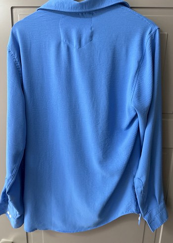 Mavi erkek Gömlek - Görsel 4