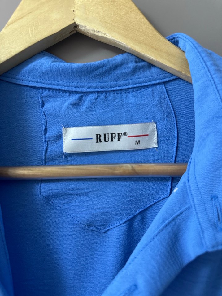 Mavi erkek Gömlek - Görsel 5