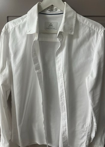 Beyaz Düğmeli Erkek Gömlek - Görsel 2